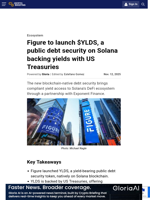 Figure to launch $YLDS, a public debt security on Solana backing yields with US Treasuries