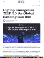 Digitap Emerges as ‘XRP 2.0’ for Global Banking Bull Run