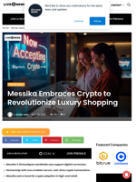 Messika Embraces Crypto to Revolutionize Luxury Shopping | Live Bitcoin News