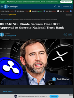 Ripple Secures Final OCC Approval to Operate National Trust Bank