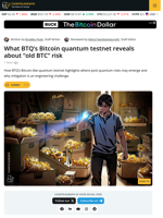 BTQ’s Bitcoin Quantum Testnet and “Old BTC” Risk, Explained