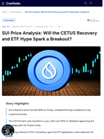 SUI Price Analysis: Will the CETUS Recovery and ETF Hype Spark a Breakout?