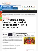 ETH futures turn bearish: A market overreaction, or is $3.8K next? - The Crypto News Wire