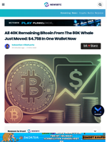 All 40K Remaining Bitcoin From The 80K Whale Just Moved: $4.75B In One Wallet Now