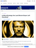 MicroStrategy Is the Only Major Company Still Buying Bitcoin