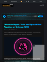 Tokenized Apple, Tesla, and SpaceX Now Tradable on Uniswap (UNI) - Blockchain.News