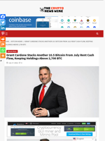 Grant Cardone Stacks Another 10.5 Bitcoin From July Rent Cash Flow, Keeping Holdings Above 2,700 BTC - The Crypto News Wire