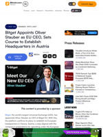 Bitget Appoints Oliver Stauber as EU CEO, Sets Course to Establish Headquarters in Austria – Branded Spotlight Bitcoin News