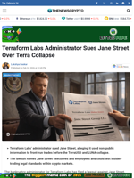 Terraform Labs Administrator Sues Jane Street Over Terra Collapse - TheNewsCrypto