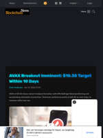 AVAX Breakout Imminent: $10.35 Target Within 10 Days - Blockchain.News