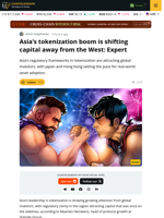 Asia’s Tokenization Leadership Attracts Global Capital