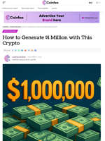 How to Generate $1 Million with This Crypto - Coinfea