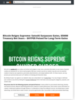 Satoshi Nakamoto Richer than Bill Gates as Bitcoin Treasuries Explode