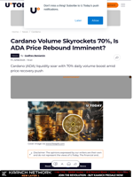 Cardano Volume Skyrockets 70%, Is ADA Price Rebound Imminent?