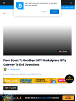 From Boom To Goodbye: NFT Marketplace Nifty Gateway To End Operations