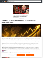 Gold Price Analysis: XAU/USD Slips as Trader Closes Hyperliquid Short - Brave New Coin