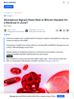 Divergence Signals Suggest Bitcoin May Reverse in June