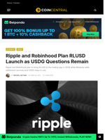 Ripple and Robinhood Plan RLUSD Launch as USDG Questions Remain - CoinCentral