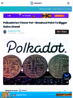 Polkadot Isn’t Done Yet—Breakout Point To Bigger Gains Ahead