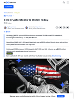 3 US Crypto Stocks to Watch Today: MSTR, GME, COIN
