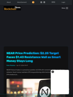 NEAR Price Prediction: $2.25 Target Faces $1.43 Resistance Wall as Smart Money Stays Long - Blockchain.News