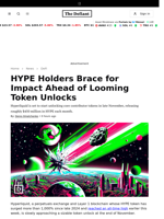 HYPE Holders Brace for Impact Ahead of Looming Token Unlocks - 
