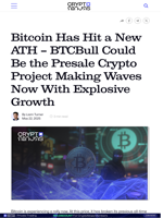 Bitcoin Has Hit a New ATH — BTCBull Could Be the Presale Crypto Project Making Waves Now With Explosive Growth