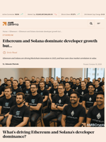 Ethereum and Solana dominate developer growth but... - AMBCrypto