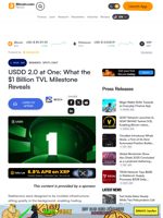 USDD 2.0 at One: What the $1 Billion TVL Milestone Reveals – Branded Spotlight Bitcoin News