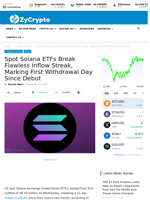 Spot Solana ETFs Break Flawless Inflow Streak, Marking First Withdrawal Day Since Debut ⋆ ZyCrypto