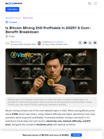 Is Bitcoin Mining Still Profitable in 2025? A Cost–Benefit Breakdown
