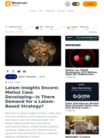 Latam Insights Encore: Meliuz Case Developing—Is There Demand for a Latam-Based Strategy? – Op-Ed Bitcoin News