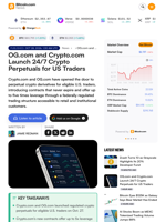 OG.com and Crypto.com Launch 24/7 Crypto Perpetuals for US Traders