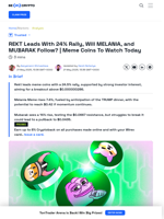 REKT Tops Charts With 24% Rise | Meme Coins To Watch Today