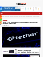 Tether’s USDT Is Adding Over 30 Million Wallets Every Quarter, CEO Paolo Ardoino Says - The Crypto News Wire