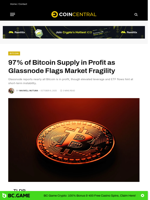97% of Bitcoin Supply in Profit as Glassnode Flags Market Fragility - CoinCentral