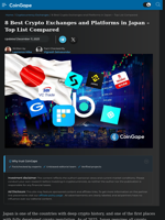 8 Best Crypto Exchanges and Platforms in Japan - Top List Compared