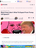 Black Swan Alert: What To Expect From Trump UN Speech? - 99Bitcoins