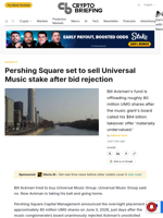 Pershing Square set to sell Universal Music stake after bid rejection