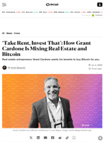 ‘Take Rent, Invest That’: How Grant Cardone Is Mixing Real Estate and Bitcoin - Decrypt