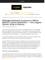 Midnight Network Surpasses 1 Billion $NIGHT Claims Milestone — The Largest Glacier Drop in History