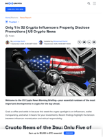 US Crypto News: Shocking Reality of Influencers and Promotions