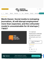 Marik Hazan: Social media is reshaping journalism, AI will disrupt employment more than expected, and the cofounder model is unsustainable for AI startups | TWIST