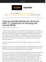 Transak and MetaMask join forces to offer 1:1 stablecoin onramping and named IBANs