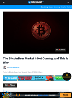 The Bitcoin Bear Market Is Not Coming, And This Is Why | Bitcoinist.com
