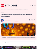 Circle IPO Raises $1.1B and Sets $6.9B Market Valuation