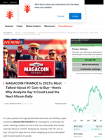 MAGACOIN FINANCE Named 2025’s Most Talked-About Altcoin as Analyst Forecasts Surge