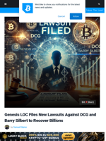 Genesis LOC Files New Lawsuits Against DCG and Barry Silbert to Recover Billions