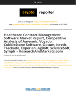 Healthcare Contract Management Software Market Report, Competitive Analysis of Aaveneir, Voyado, CobbleStone Software, Optum, Icretis, Trackado, Experian, Agiloft, ScienceSoft, Symplr - ResearchAndMarkets.com