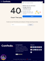 Page not found - Coinpedia Fintech News